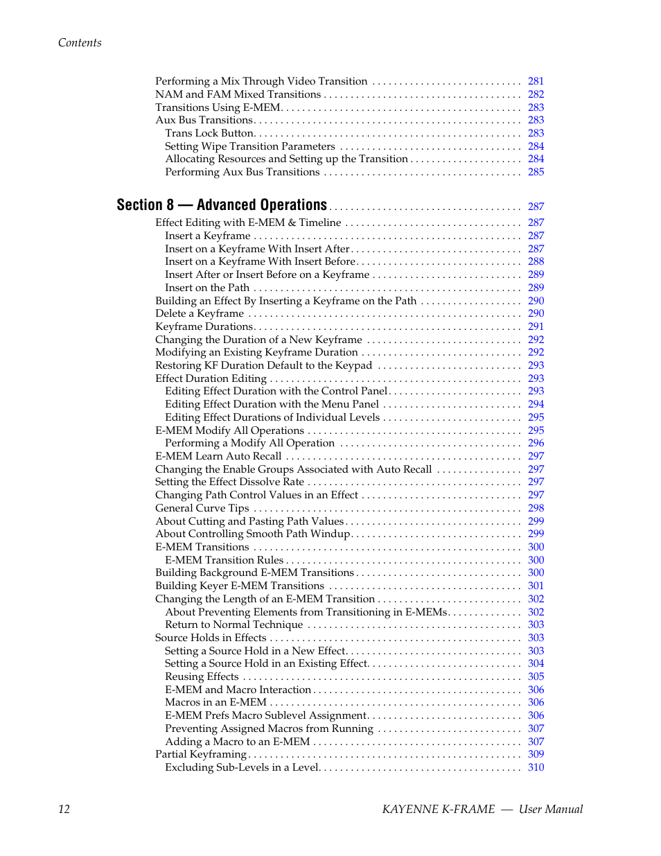 Grass Valley Kayenne K-Frame v.7.0 User Manual | Page 12 / 460