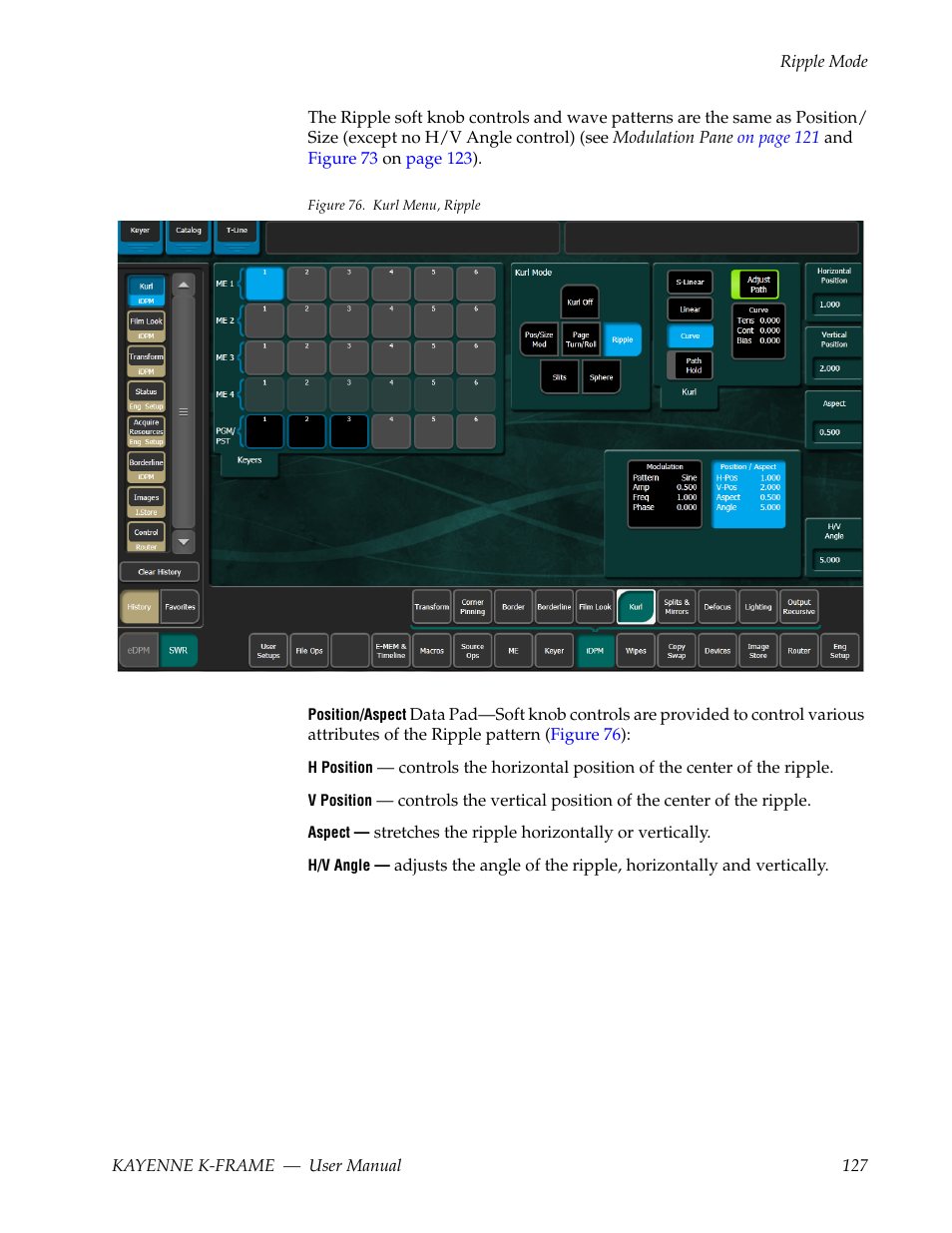 Grass Valley Kayenne K-Frame v.7.0 User Manual | Page 127 / 460