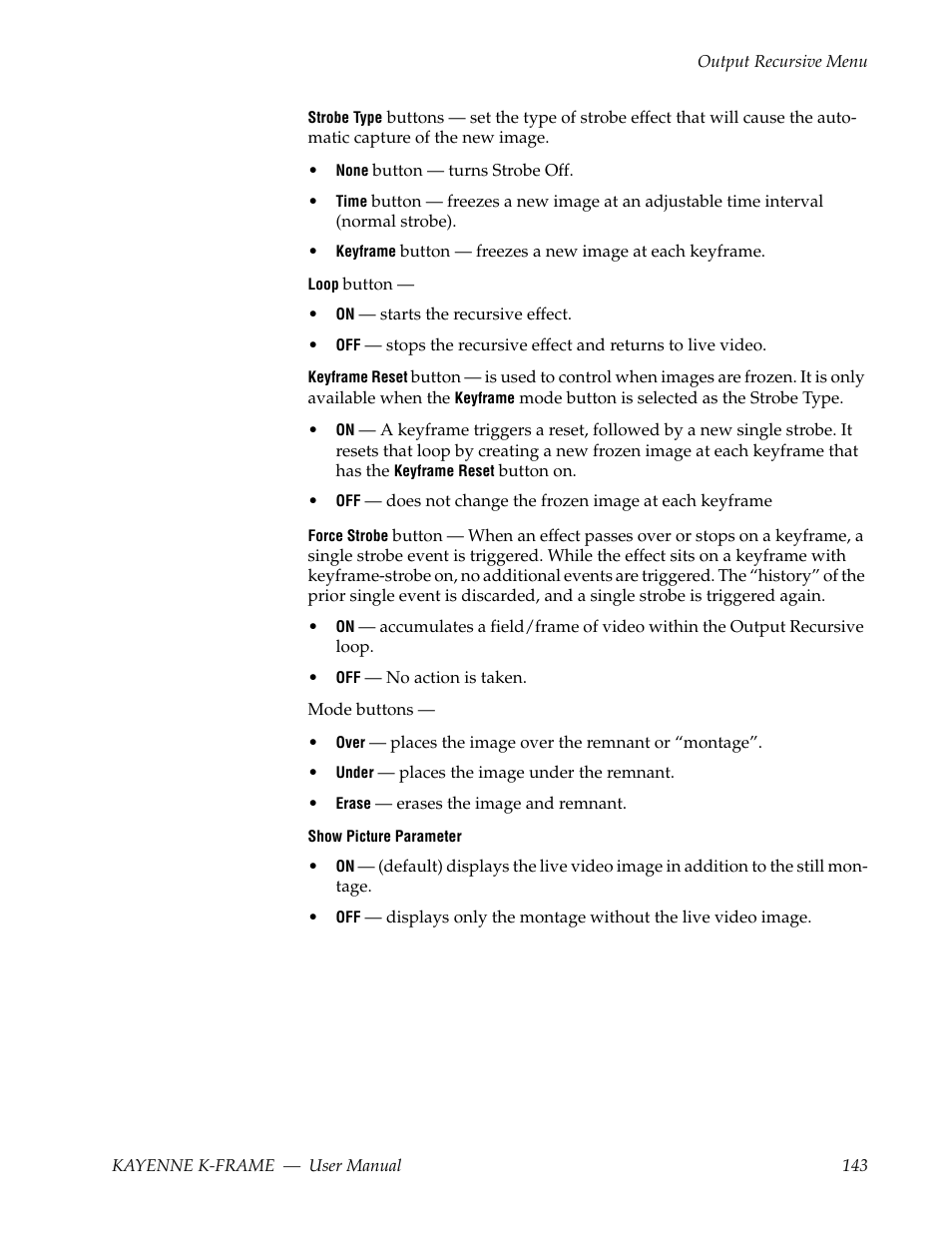 Grass Valley Kayenne K-Frame v.7.0 User Manual | Page 143 / 460
