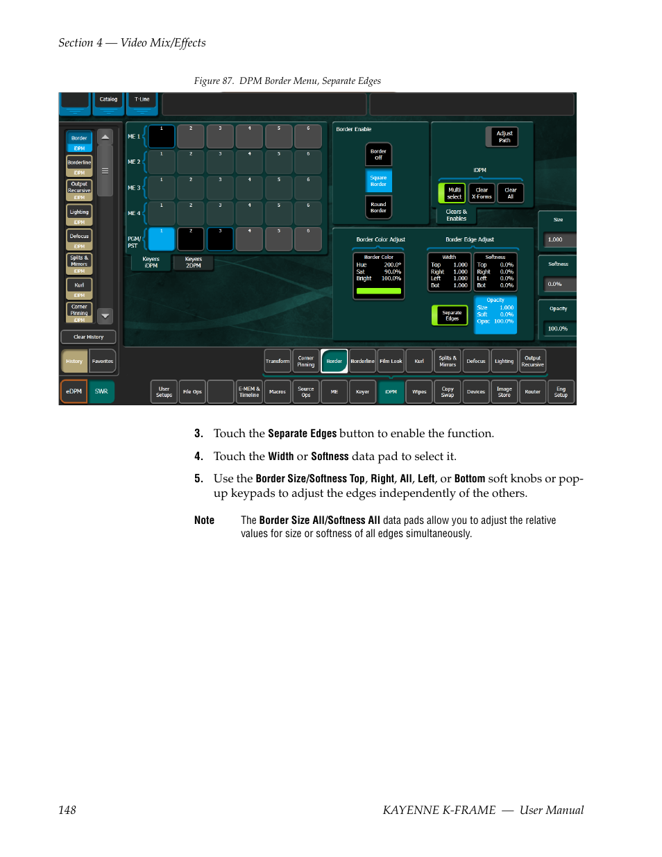 Figure 87 | Grass Valley Kayenne K-Frame v.7.0 User Manual | Page 148 / 460