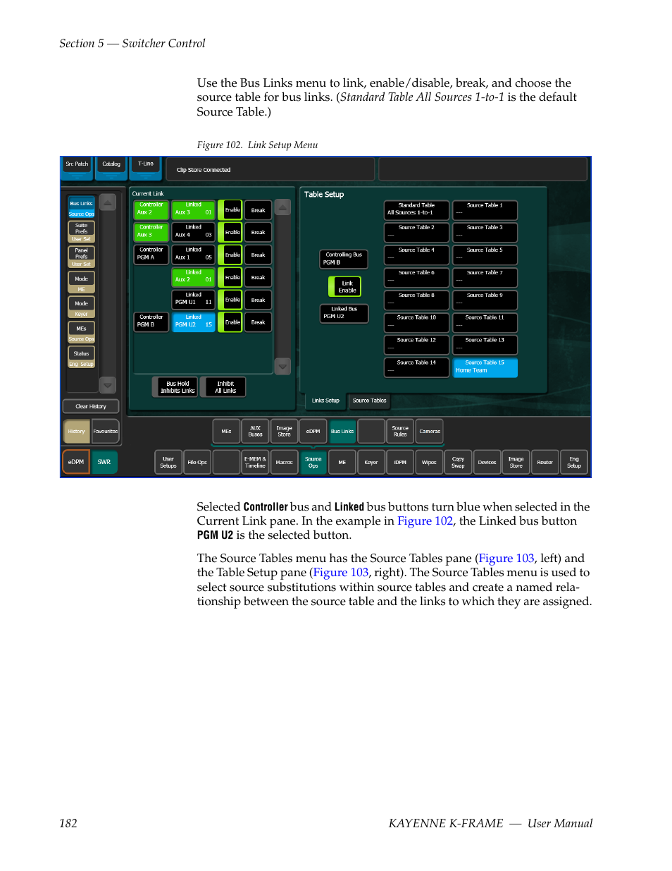 Figure 102 | Grass Valley Kayenne K-Frame v.7.0 User Manual | Page 182 / 460