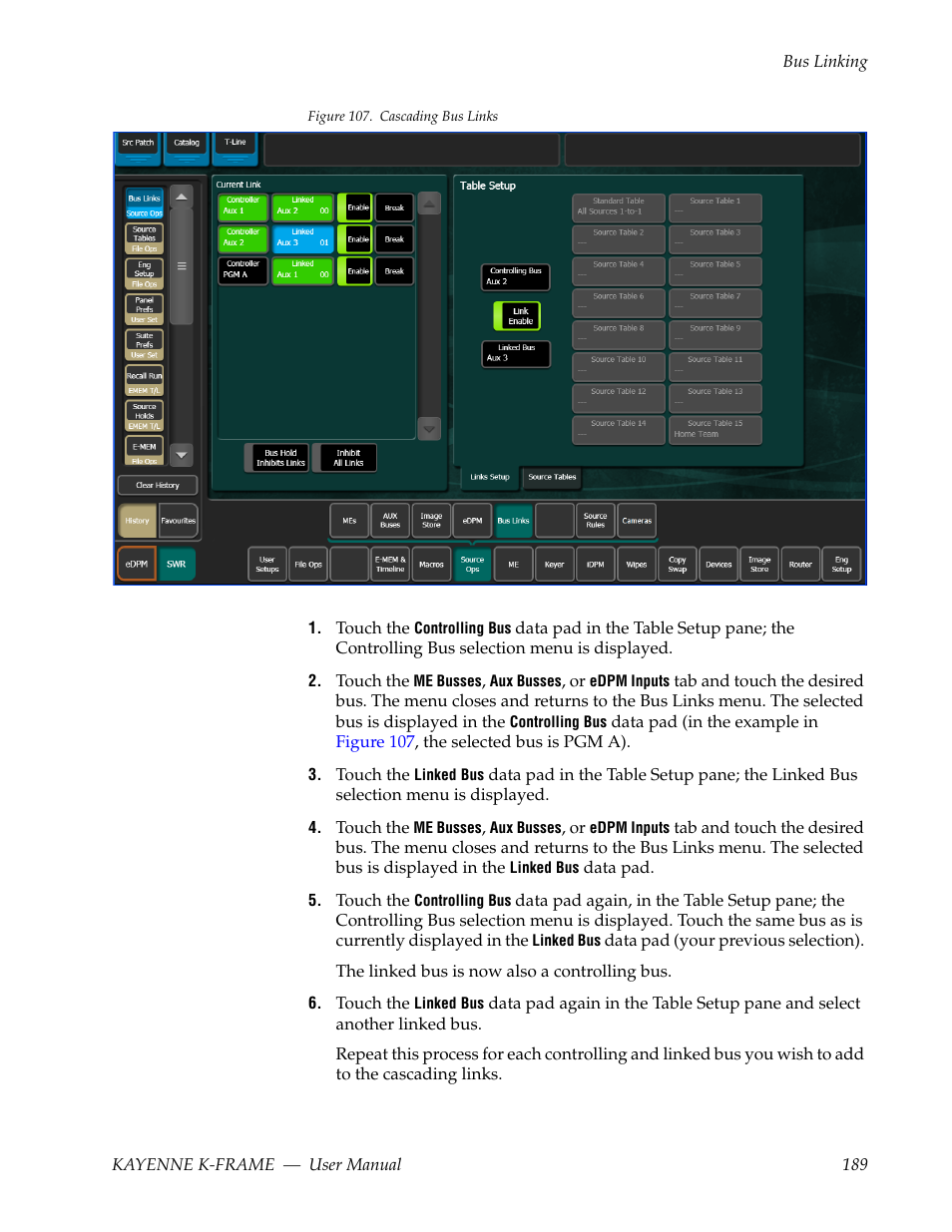 Figure 107, Contr, Ample in | Grass Valley Kayenne K-Frame v.7.0 User Manual | Page 189 / 460
