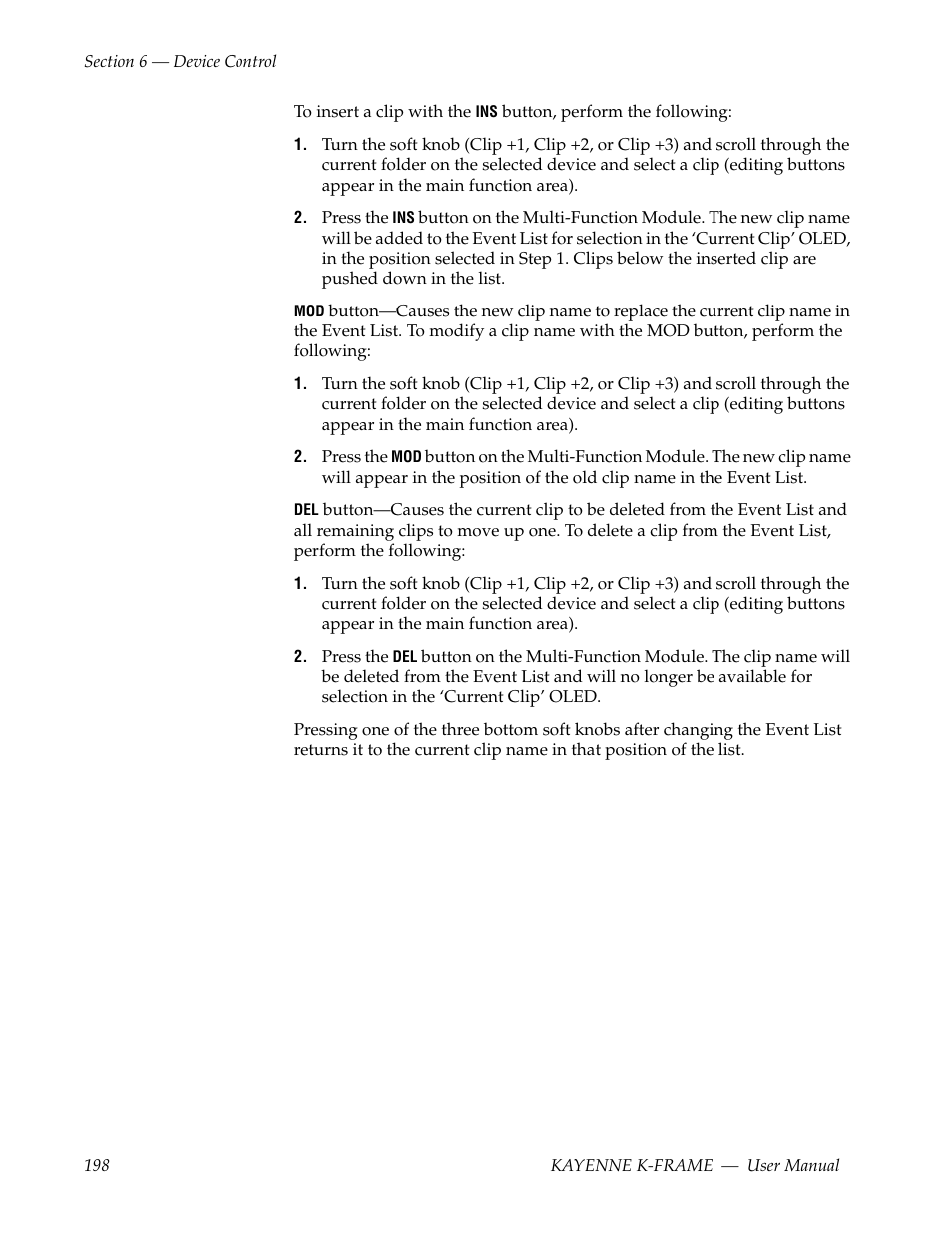 Grass Valley Kayenne K-Frame v.7.0 User Manual | Page 198 / 460
