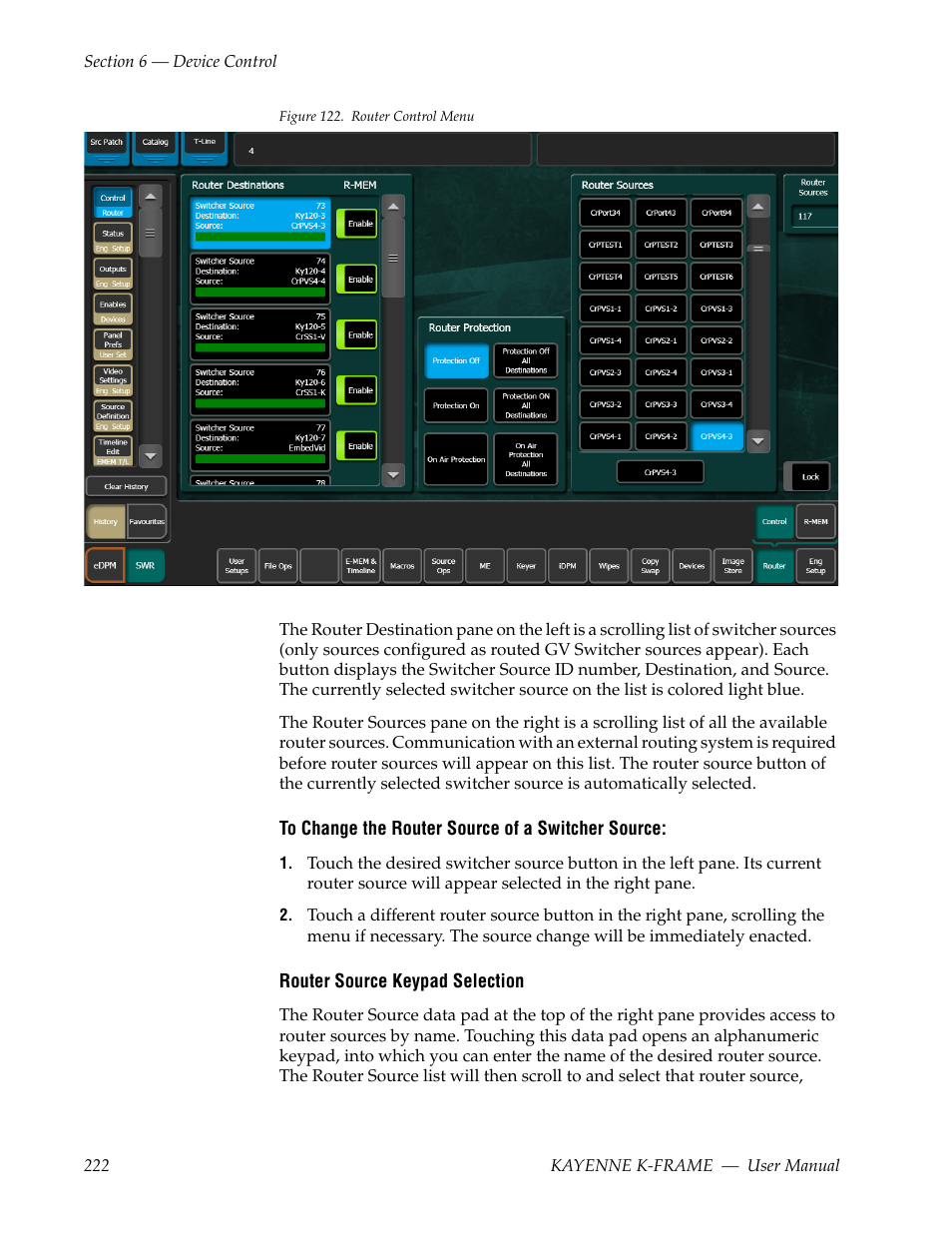 Grass Valley Kayenne K-Frame v.7.0 User Manual | Page 222 / 460