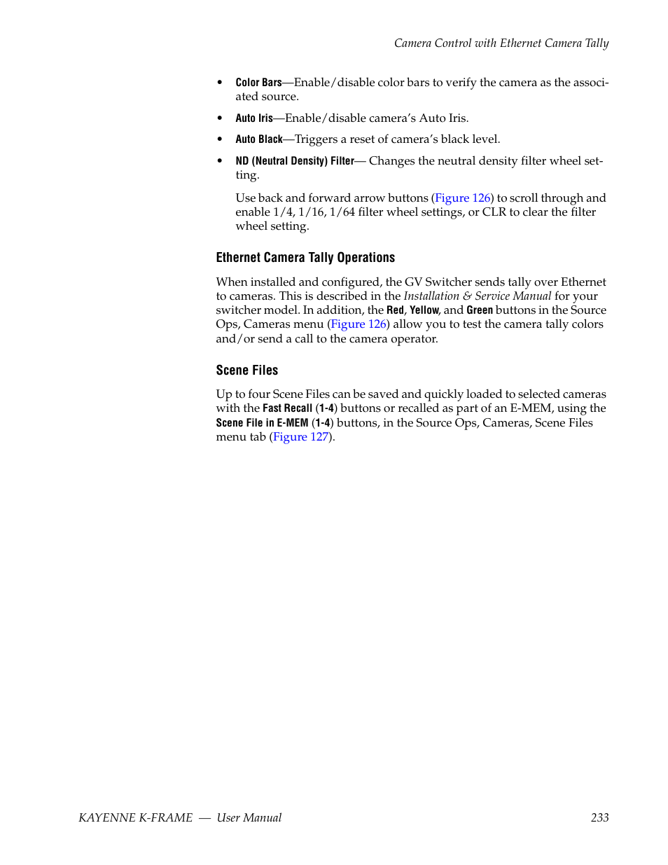 Grass Valley Kayenne K-Frame v.7.0 User Manual | Page 233 / 460