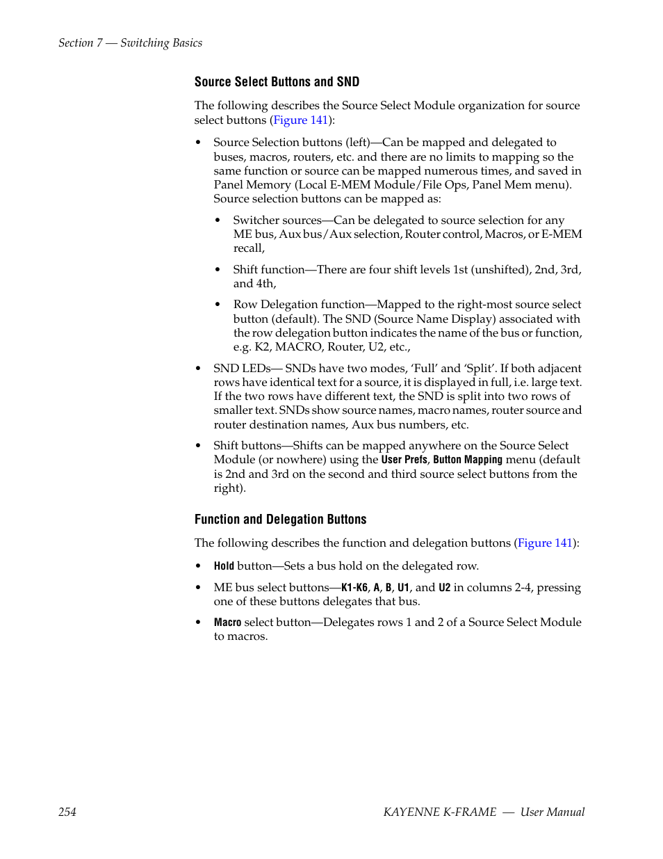 Grass Valley Kayenne K-Frame v.7.0 User Manual | Page 254 / 460