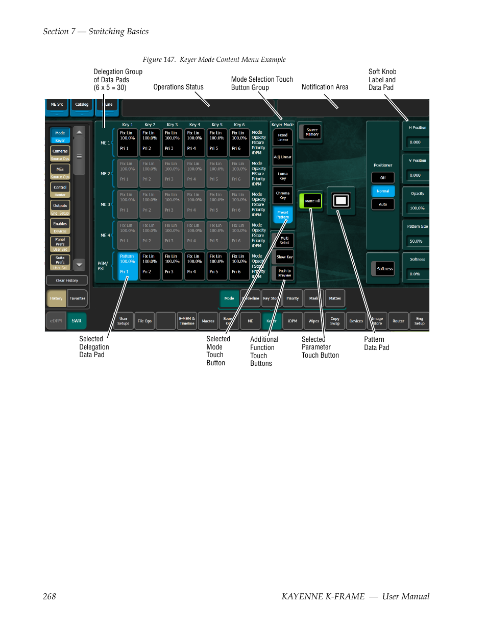Figure 147 | Grass Valley Kayenne K-Frame v.7.0 User Manual | Page 268 / 460
