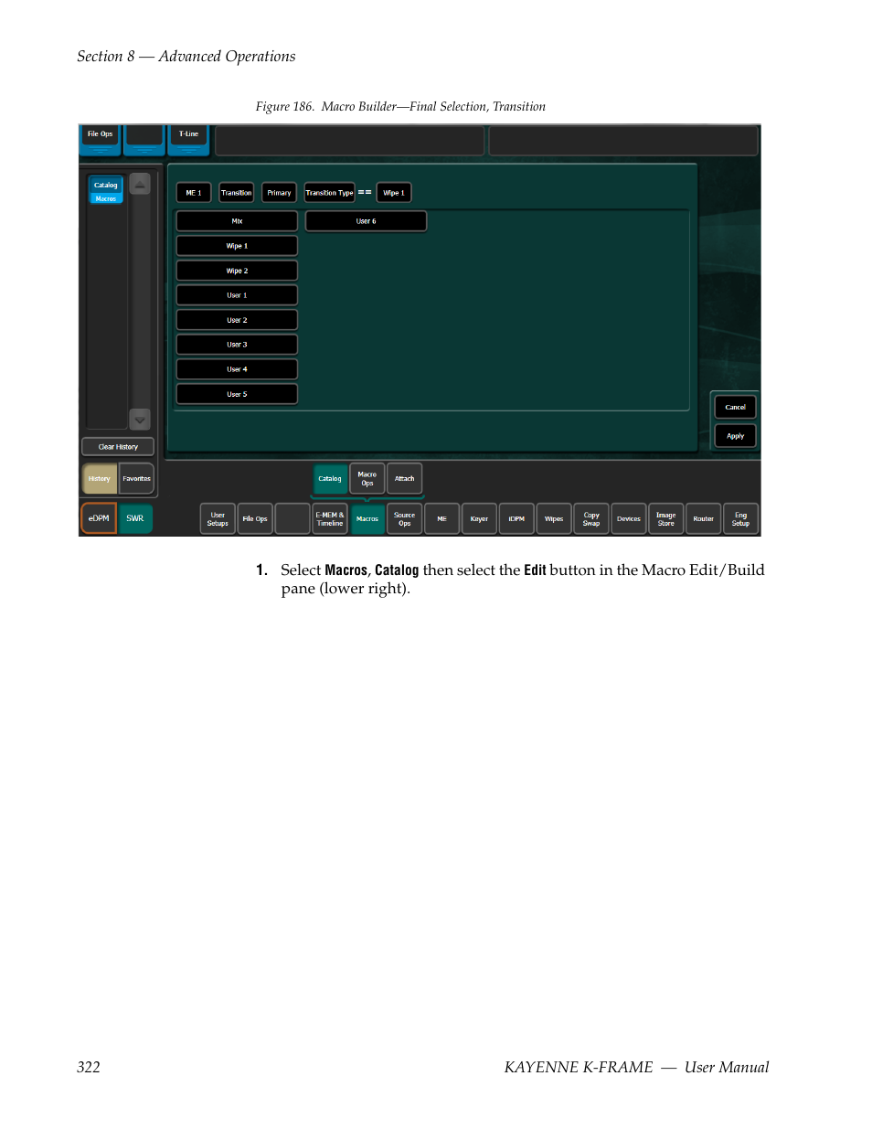 Grass Valley Kayenne K-Frame v.7.0 User Manual | Page 322 / 460