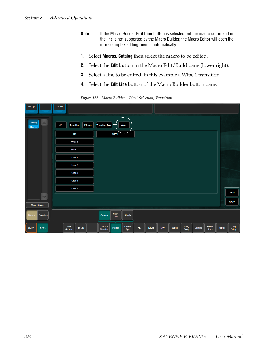 Grass Valley Kayenne K-Frame v.7.0 User Manual | Page 324 / 460