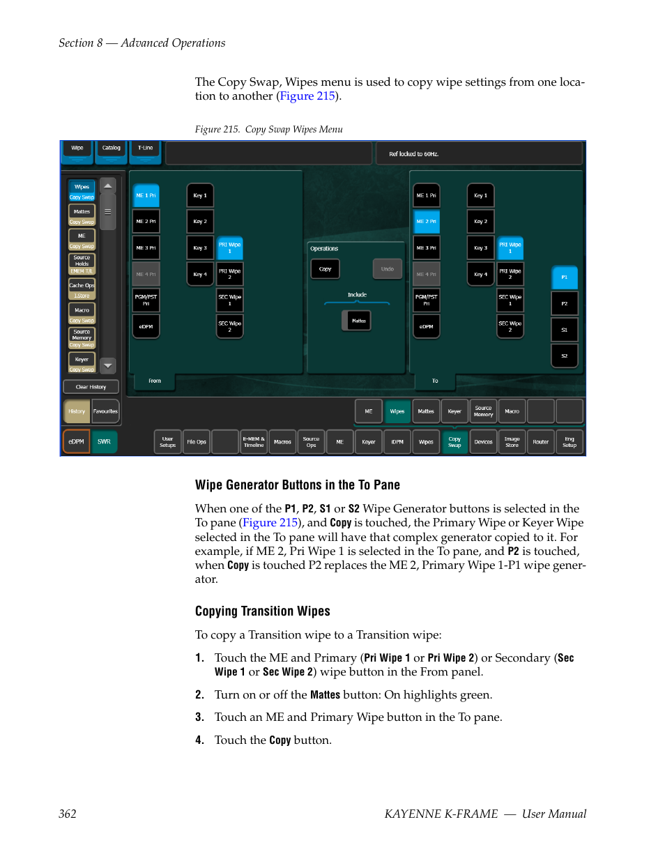 Grass Valley Kayenne K-Frame v.7.0 User Manual | Page 362 / 460