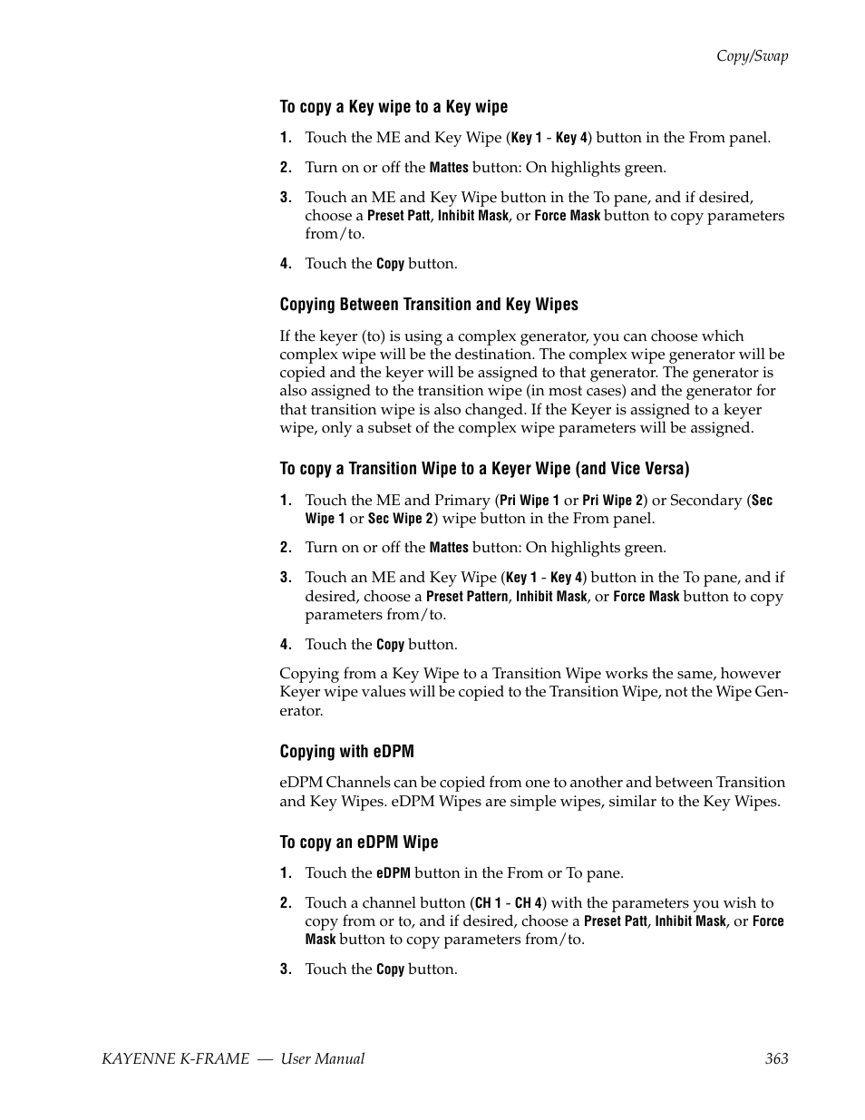 Grass Valley Kayenne K-Frame v.7.0 User Manual | Page 363 / 460