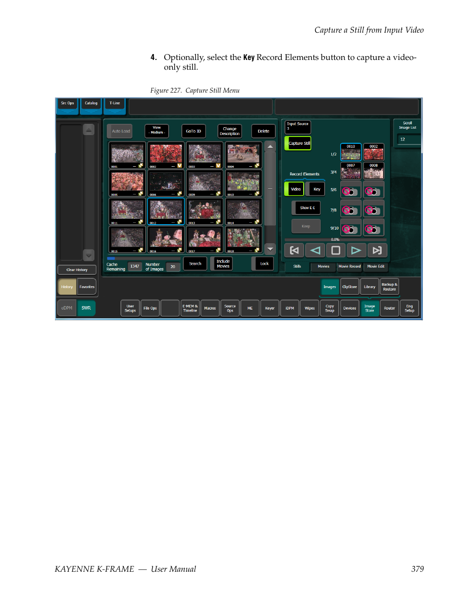 Grass Valley Kayenne K-Frame v.7.0 User Manual | Page 379 / 460