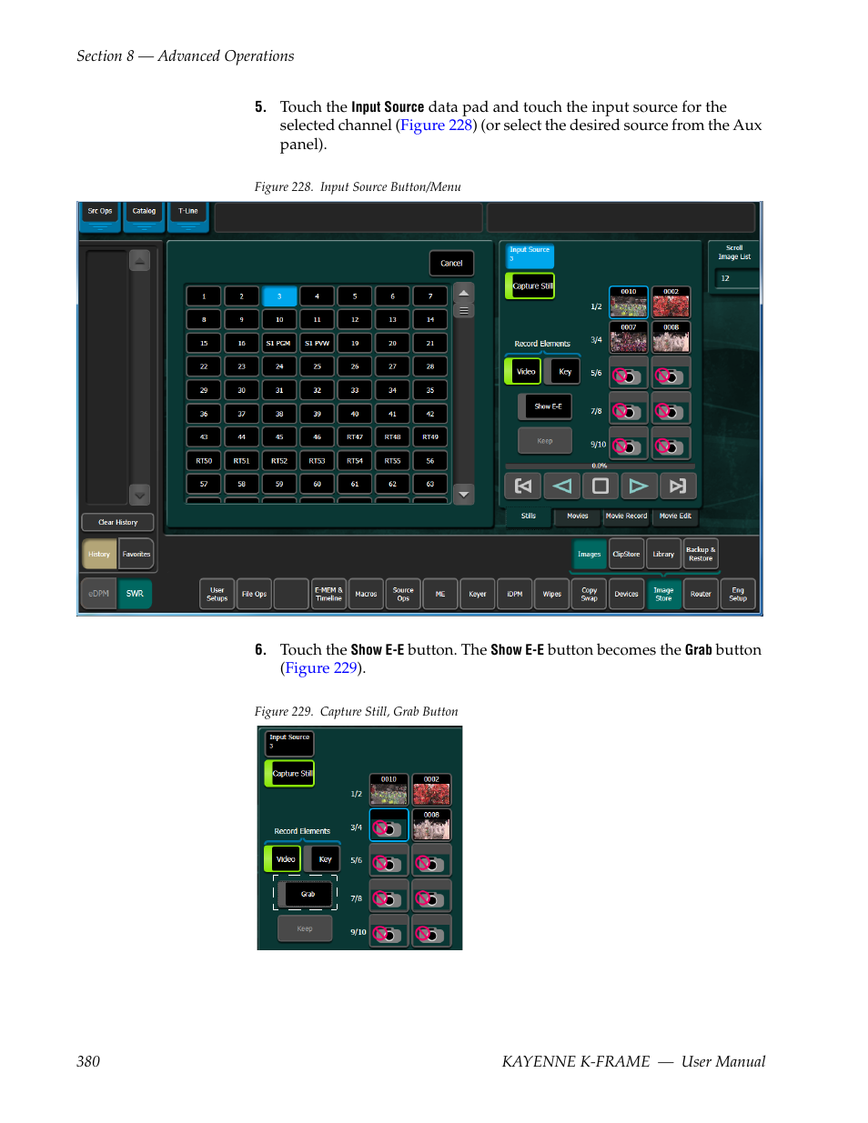 Grass Valley Kayenne K-Frame v.7.0 User Manual | Page 380 / 460