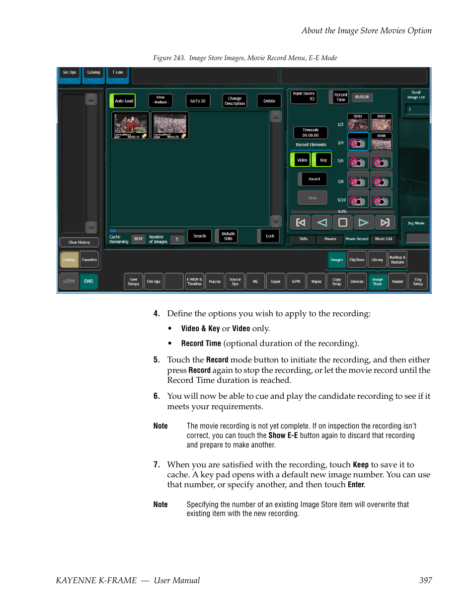 Figure 243 | Grass Valley Kayenne K-Frame v.7.0 User Manual | Page 397 / 460