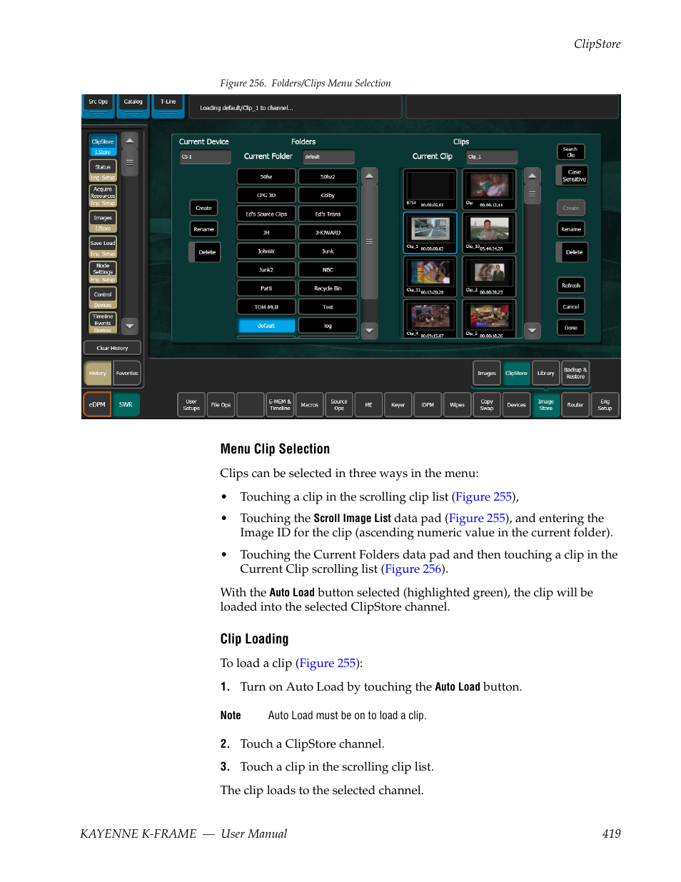 Figure 256 | Grass Valley Kayenne K-Frame v.7.0 User Manual | Page 419 / 460