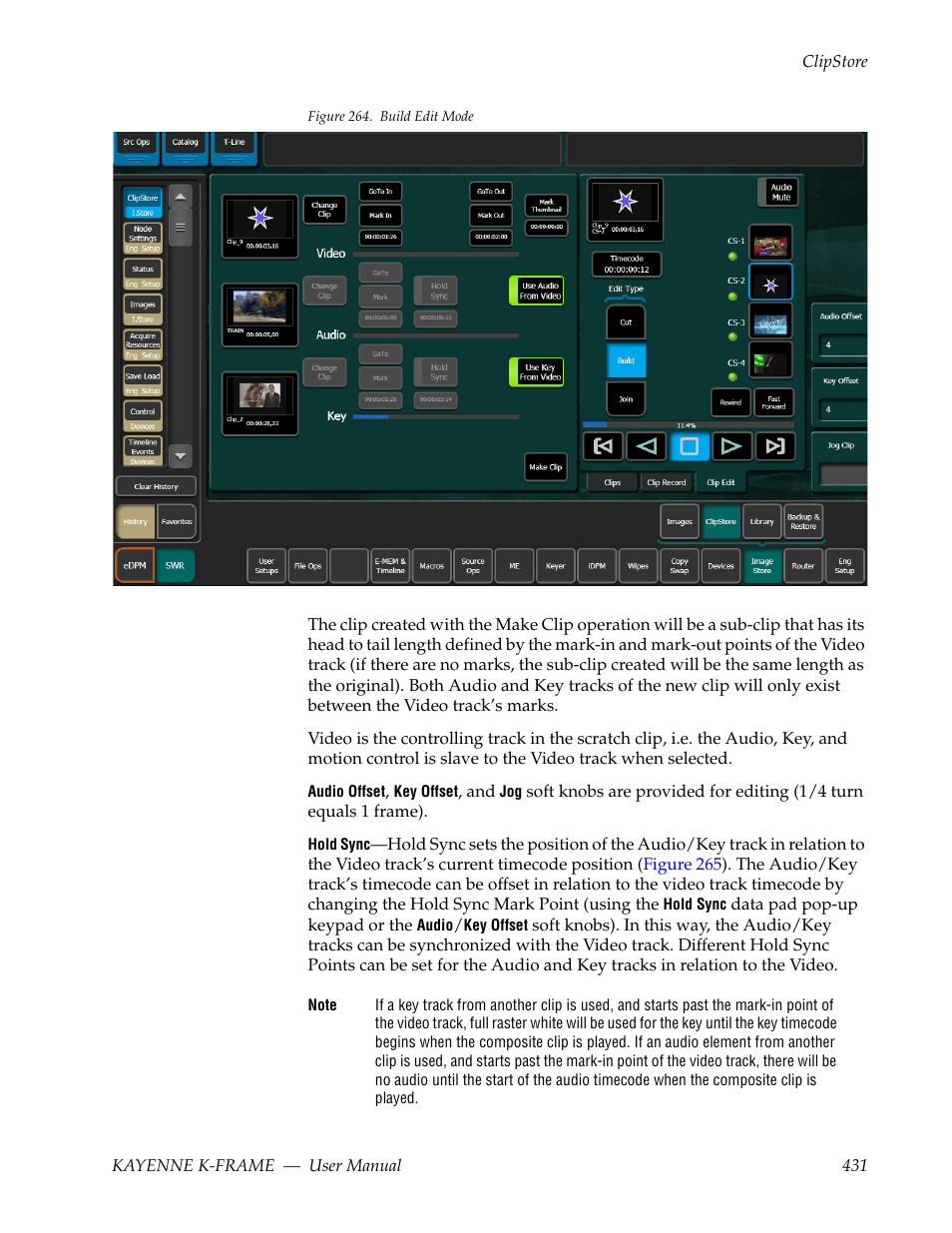 Figure 264 | Grass Valley Kayenne K-Frame v.7.0 User Manual | Page 431 / 460