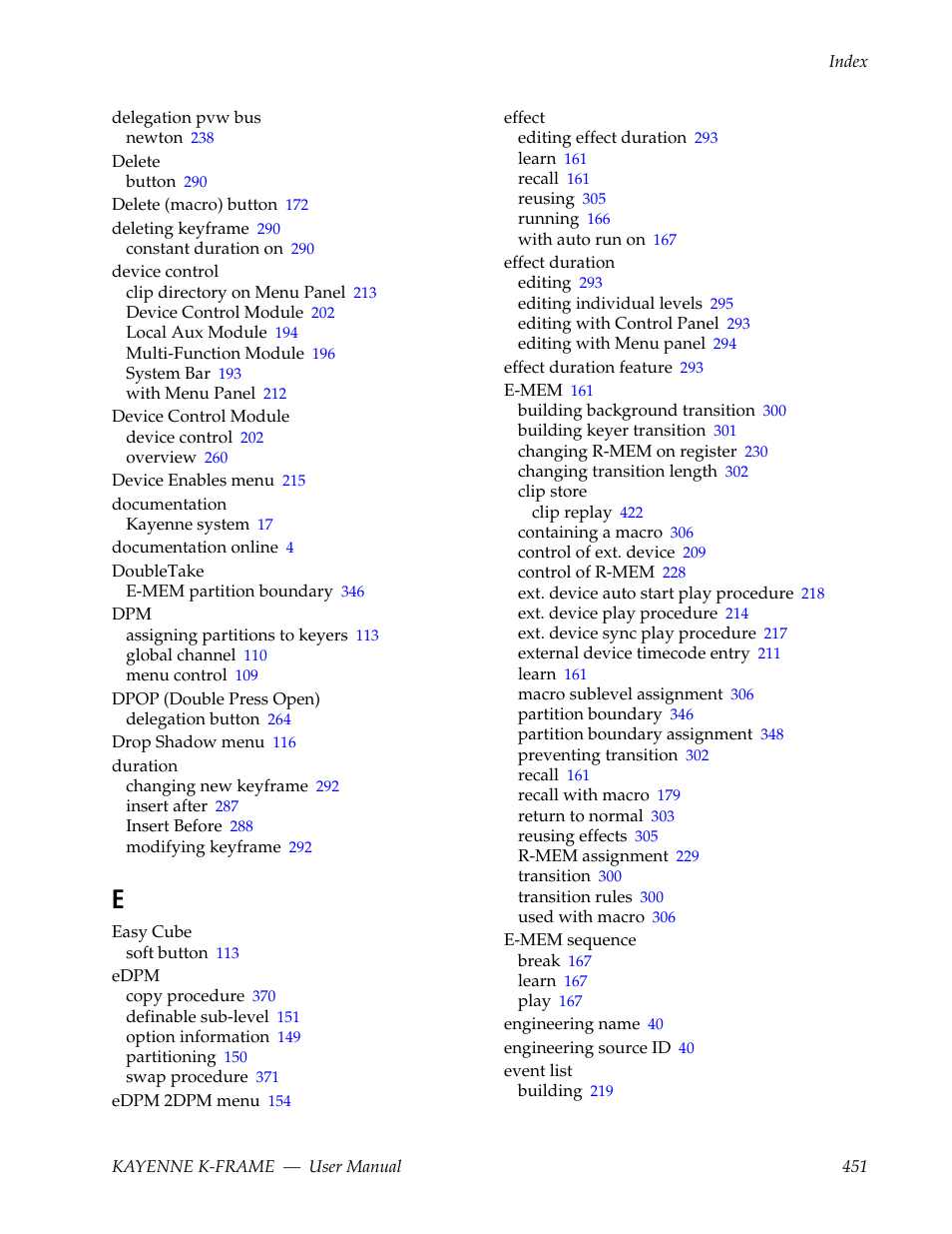 Grass Valley Kayenne K-Frame v.7.0 User Manual | Page 451 / 460
