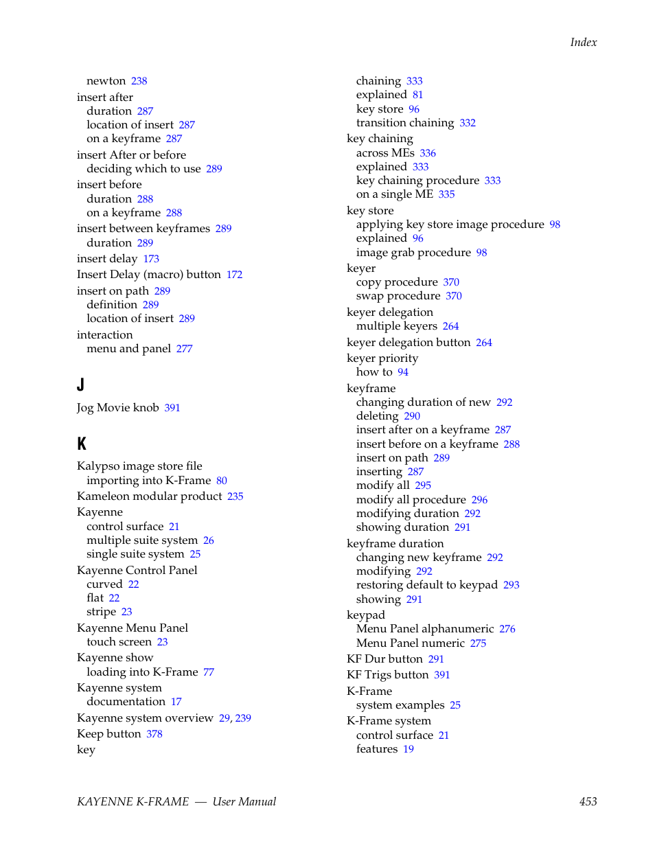 Grass Valley Kayenne K-Frame v.7.0 User Manual | Page 453 / 460