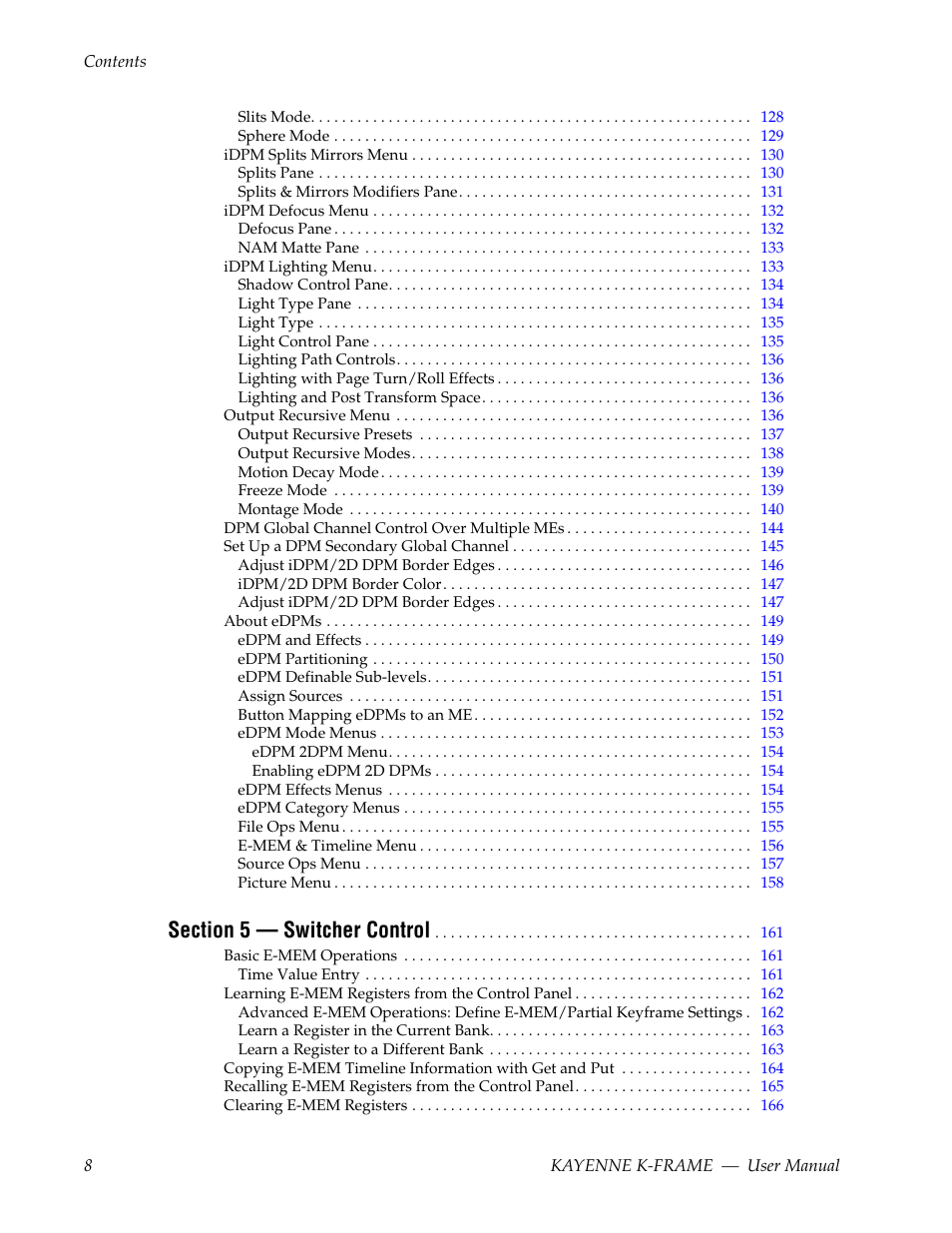 Grass Valley Kayenne K-Frame v.7.0 User Manual | Page 8 / 460