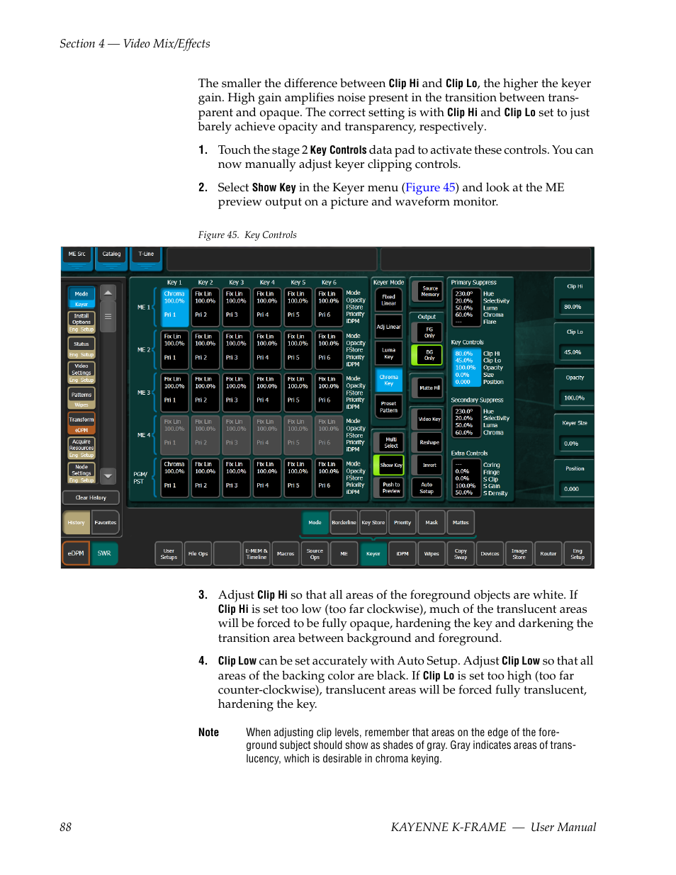 Grass Valley Kayenne K-Frame v.7.0 User Manual | Page 88 / 460