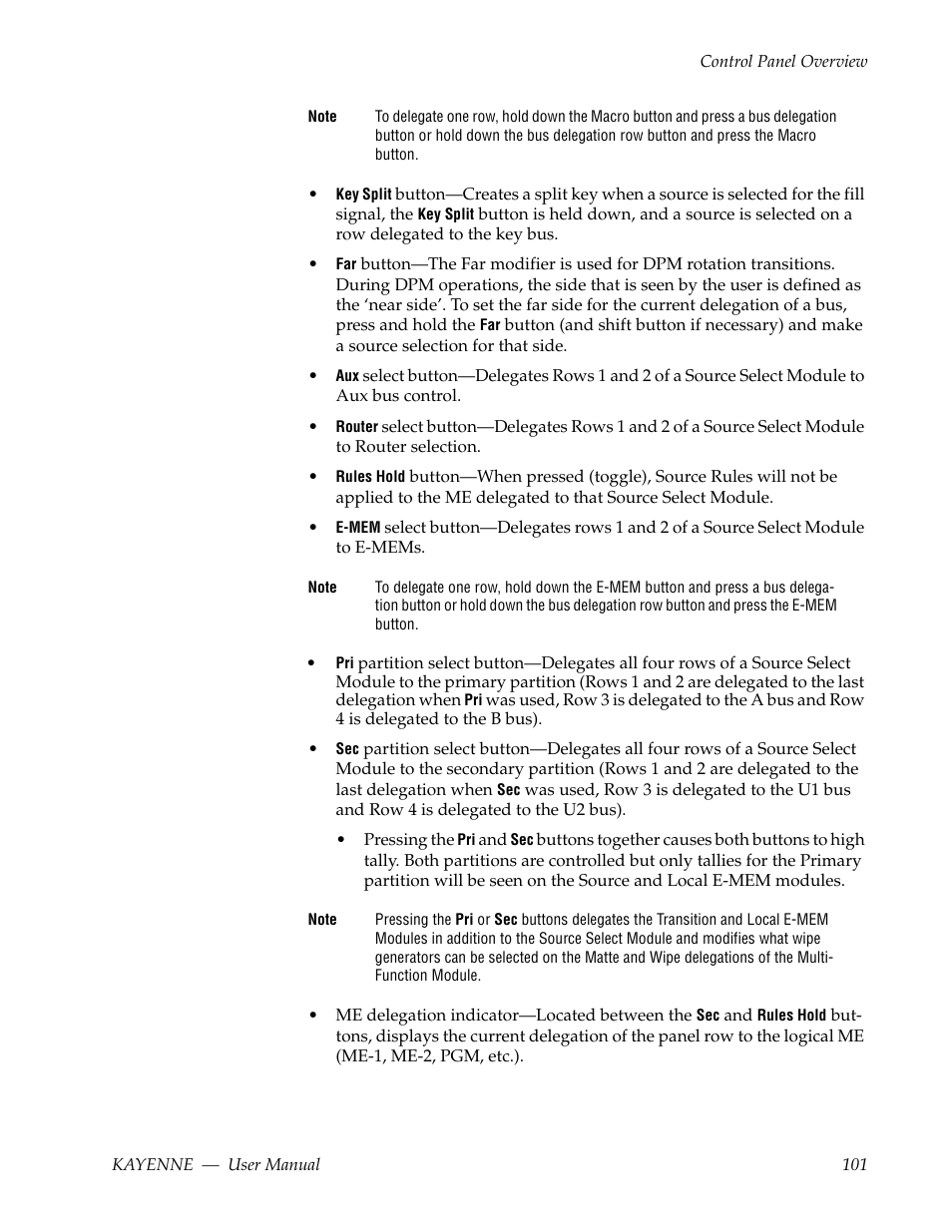 Grass Valley Kayenne v.3.0 User Manual | Page 101 / 480