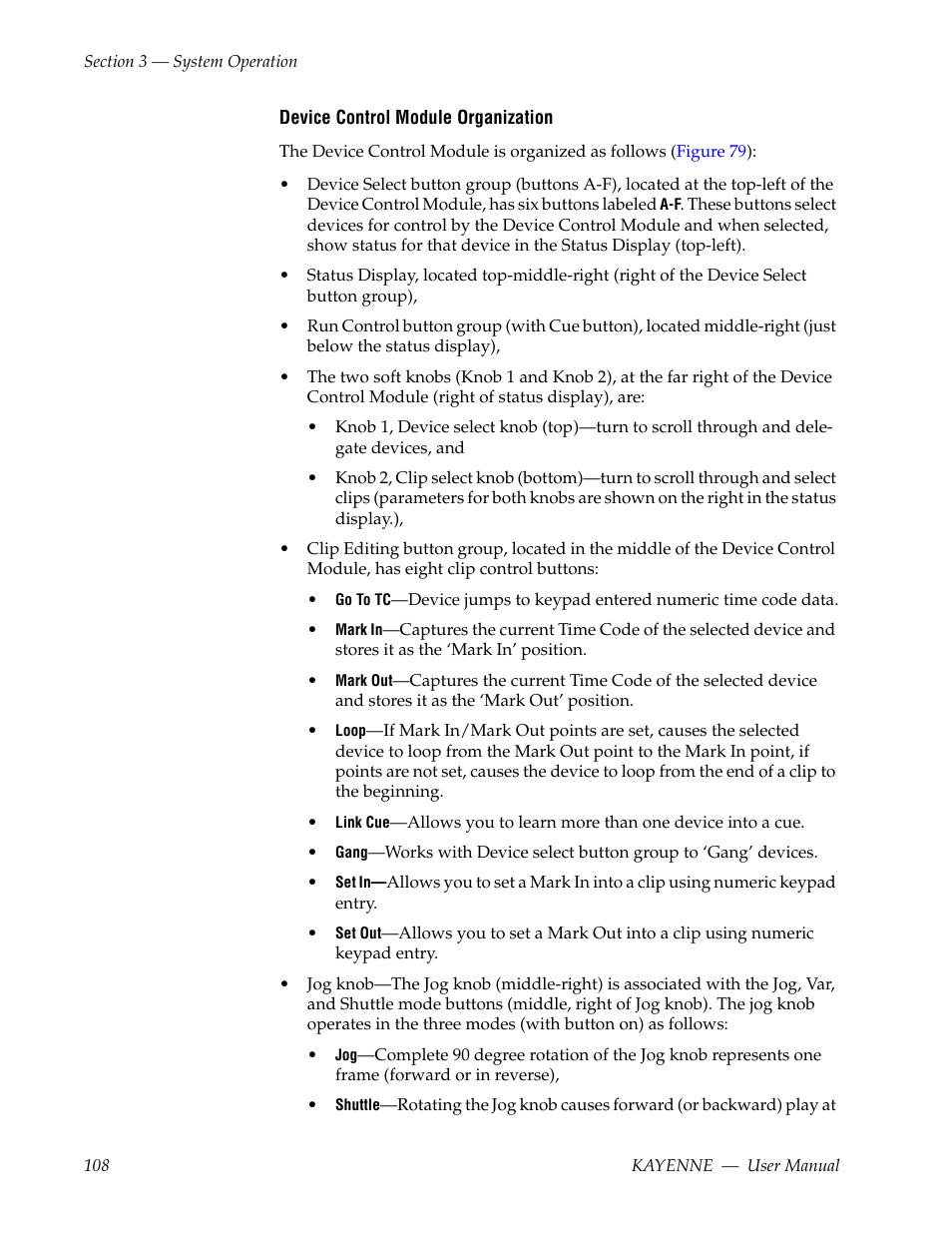 Grass Valley Kayenne v.3.0 User Manual | Page 108 / 480