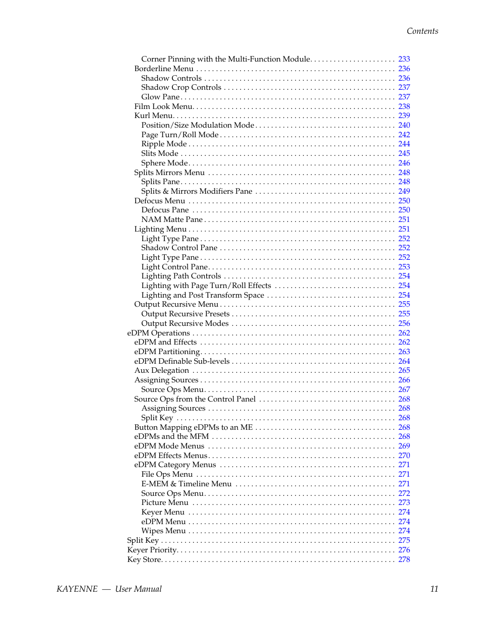 Grass Valley Kayenne v.3.0 User Manual | Page 11 / 480