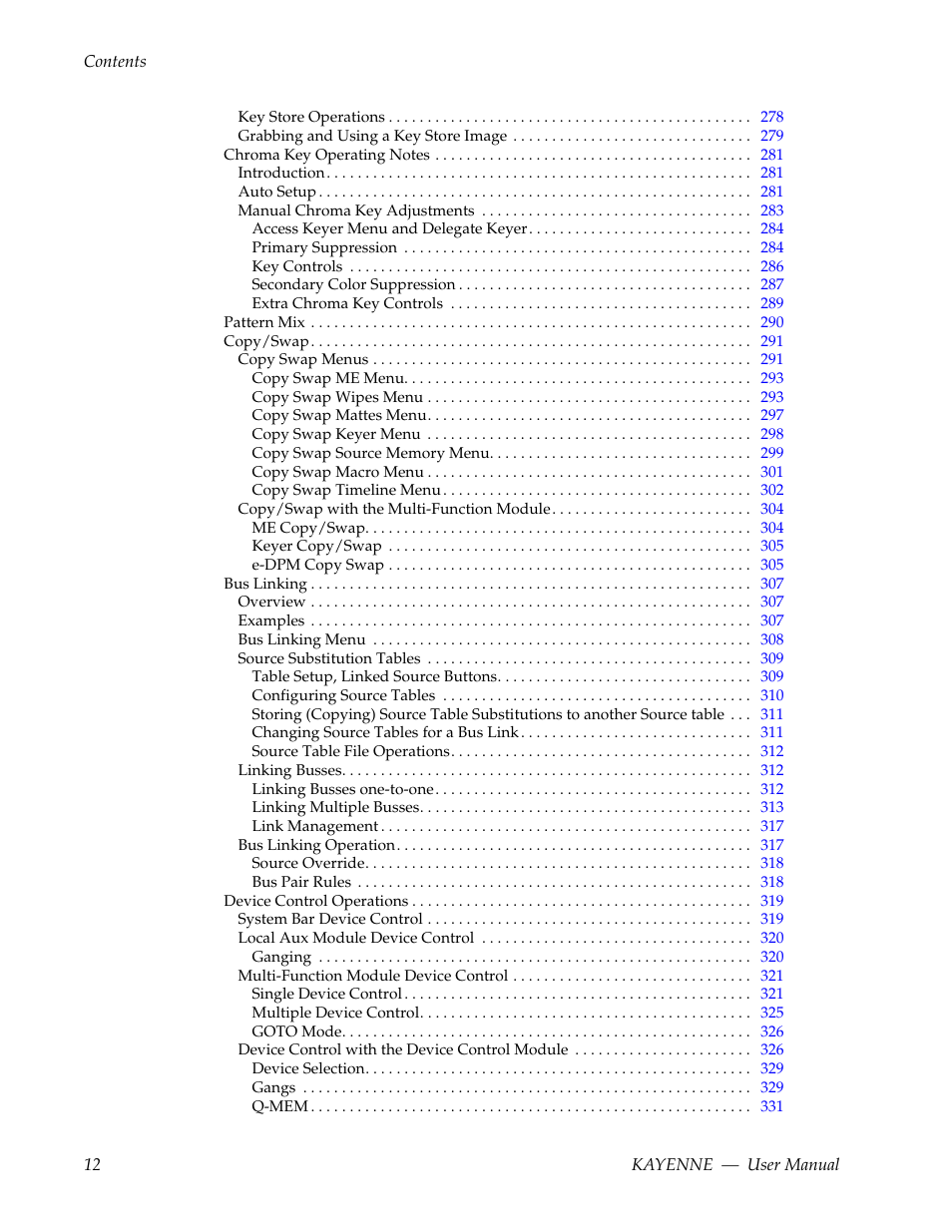 Grass Valley Kayenne v.3.0 User Manual | Page 12 / 480