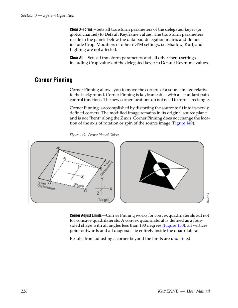 Corner pinning | Grass Valley Kayenne v.3.0 User Manual | Page 226 / 480
