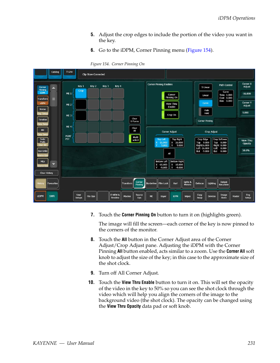 Grass Valley Kayenne v.3.0 User Manual | Page 231 / 480