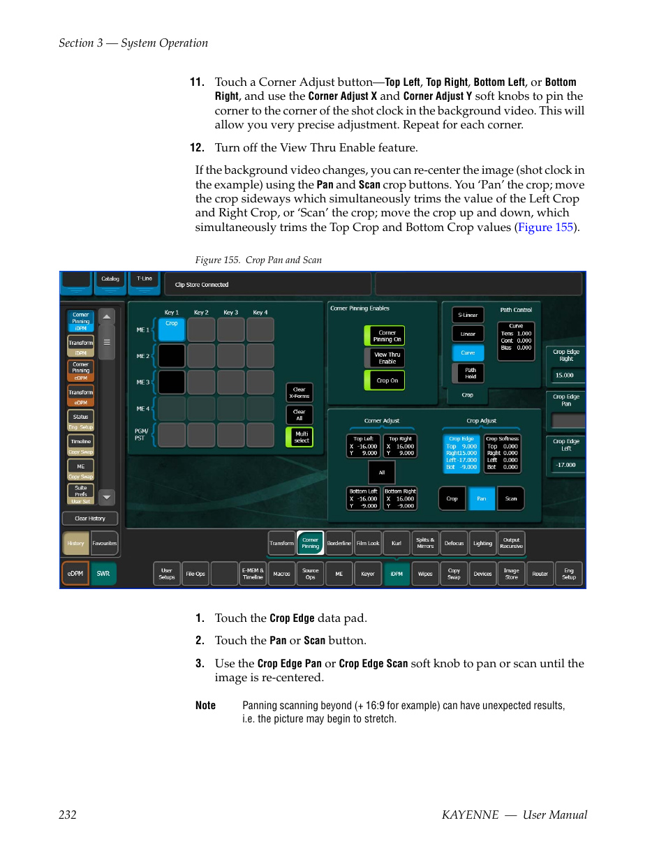 Grass Valley Kayenne v.3.0 User Manual | Page 232 / 480