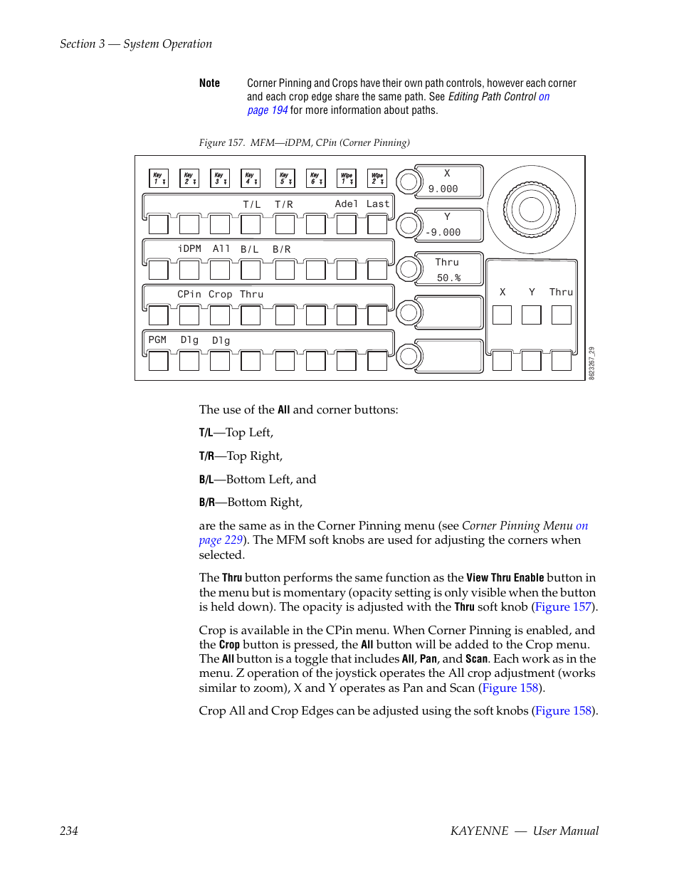 Figure 157, And cr | Grass Valley Kayenne v.3.0 User Manual | Page 234 / 480