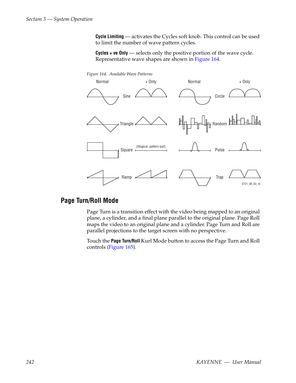 Page turn/roll mode | Grass Valley Kayenne v.3.0 User Manual | Page 242 / 480