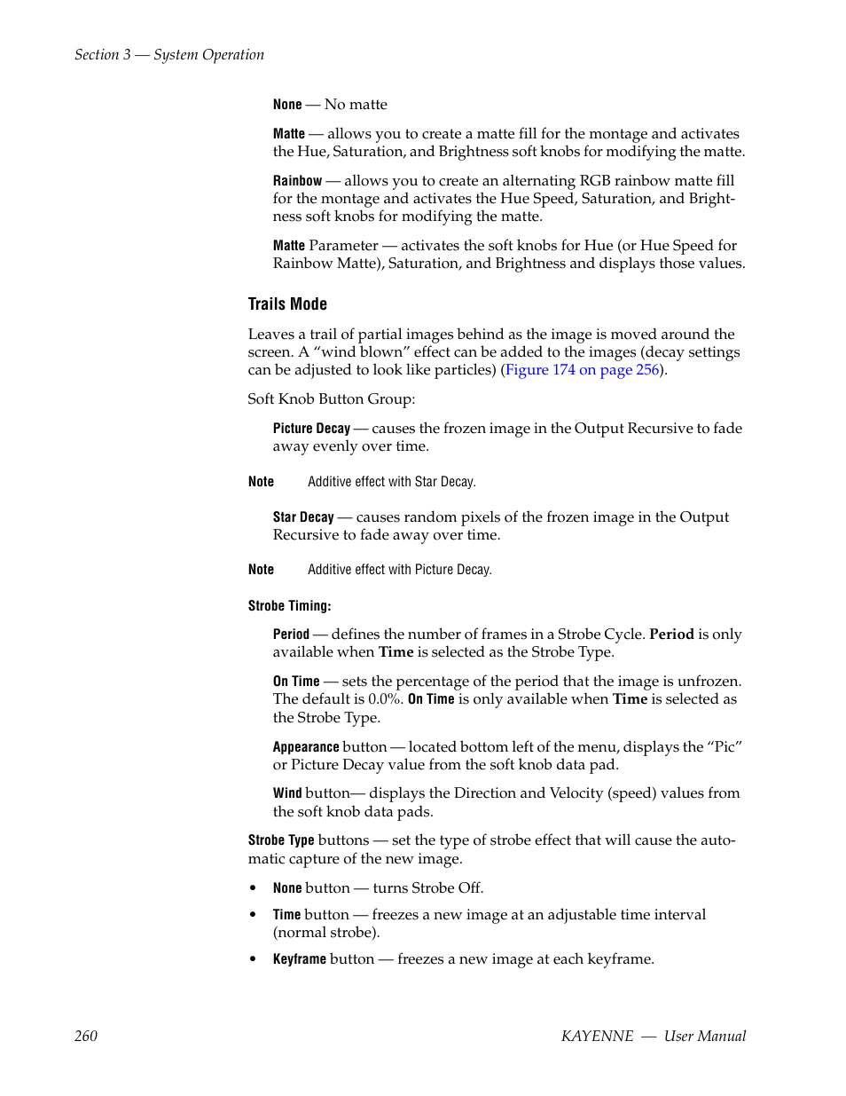 Grass Valley Kayenne v.3.0 User Manual | Page 260 / 480