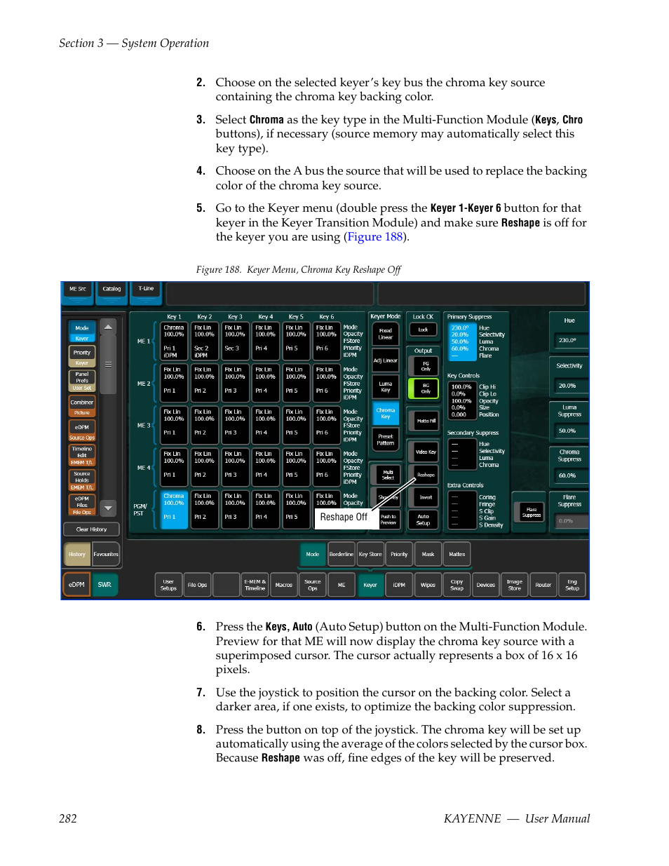 Grass Valley Kayenne v.3.0 User Manual | Page 282 / 480