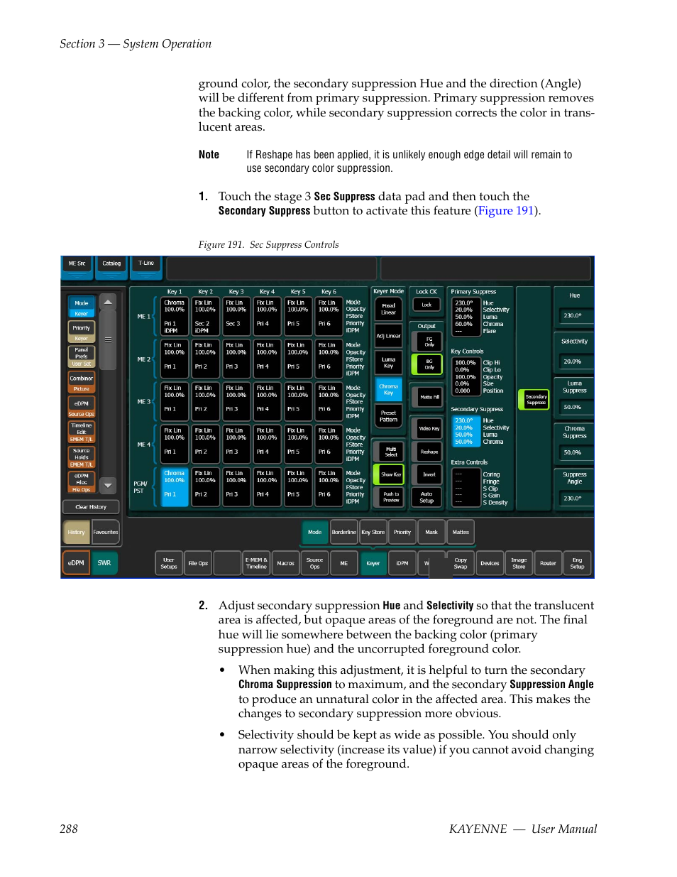 Grass Valley Kayenne v.3.0 User Manual | Page 288 / 480