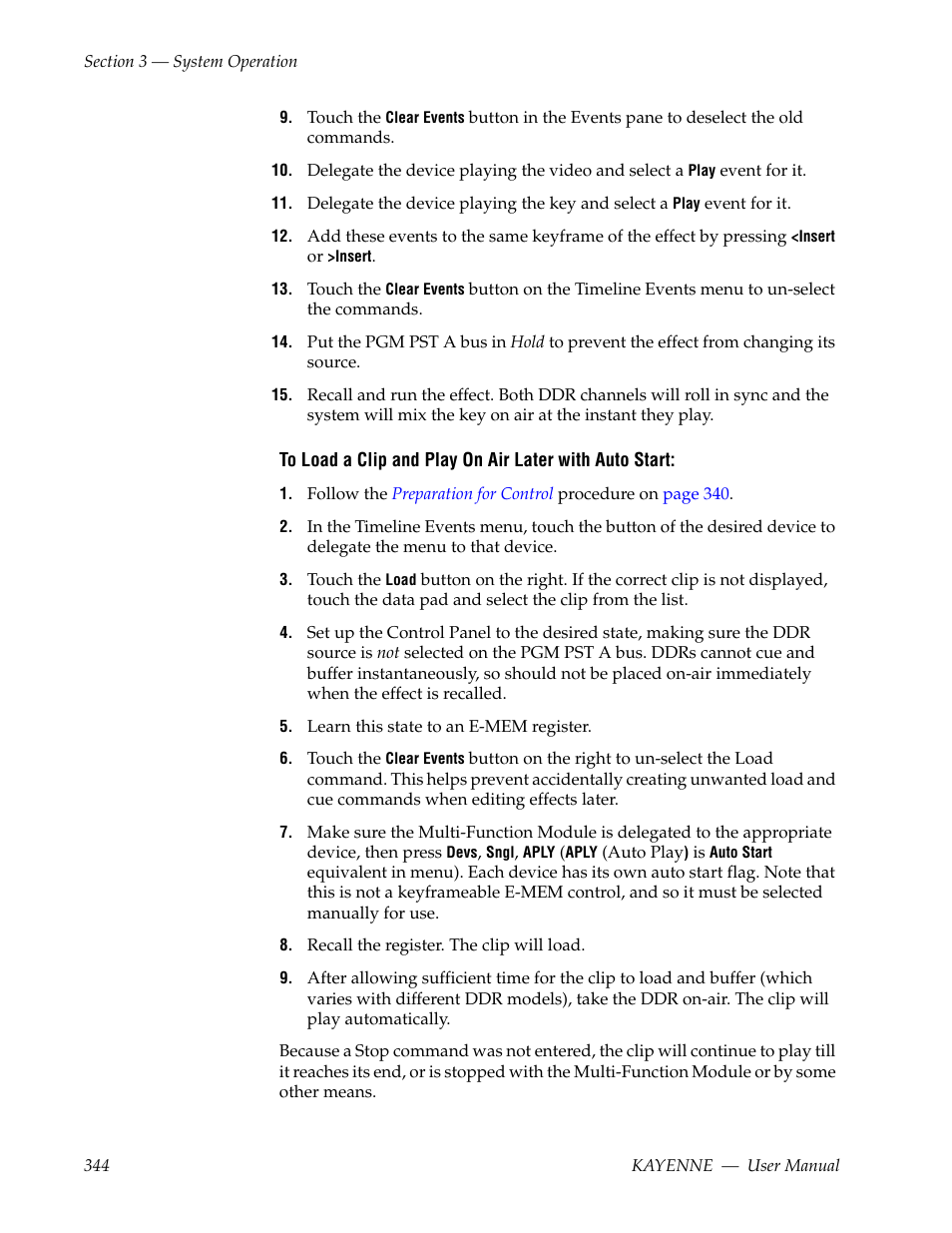 Grass Valley Kayenne v.3.0 User Manual | Page 344 / 480