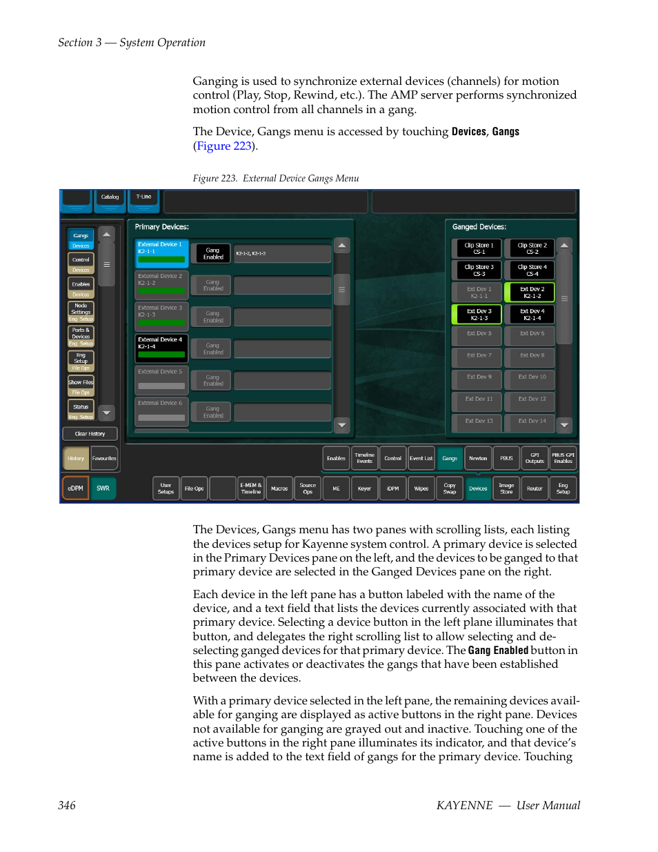 Grass Valley Kayenne v.3.0 User Manual | Page 346 / 480