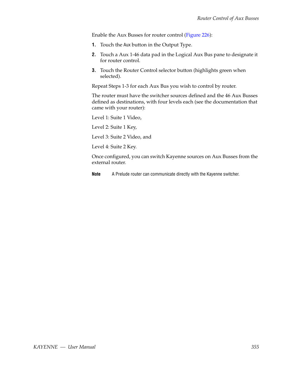 Grass Valley Kayenne v.3.0 User Manual | Page 355 / 480