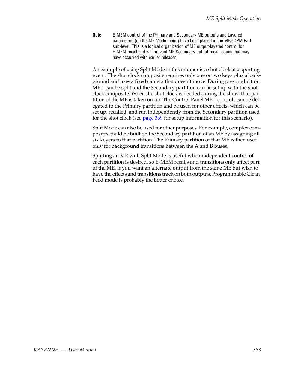 Grass Valley Kayenne v.3.0 User Manual | Page 363 / 480