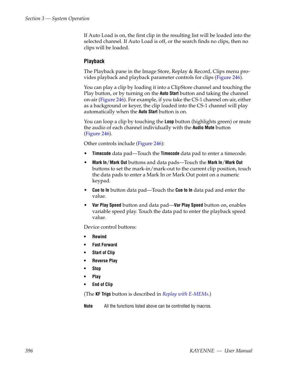 Grass Valley Kayenne v.3.0 User Manual | Page 396 / 480