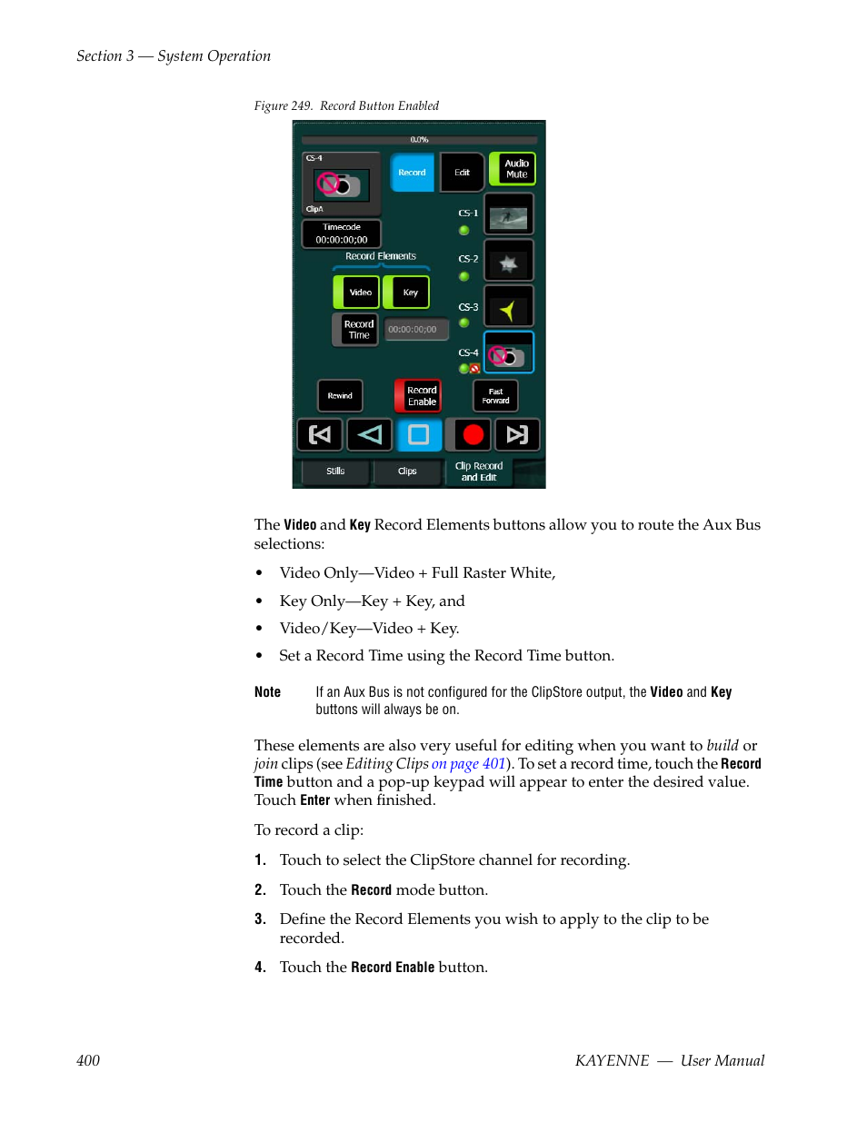 Grass Valley Kayenne v.3.0 User Manual | Page 400 / 480