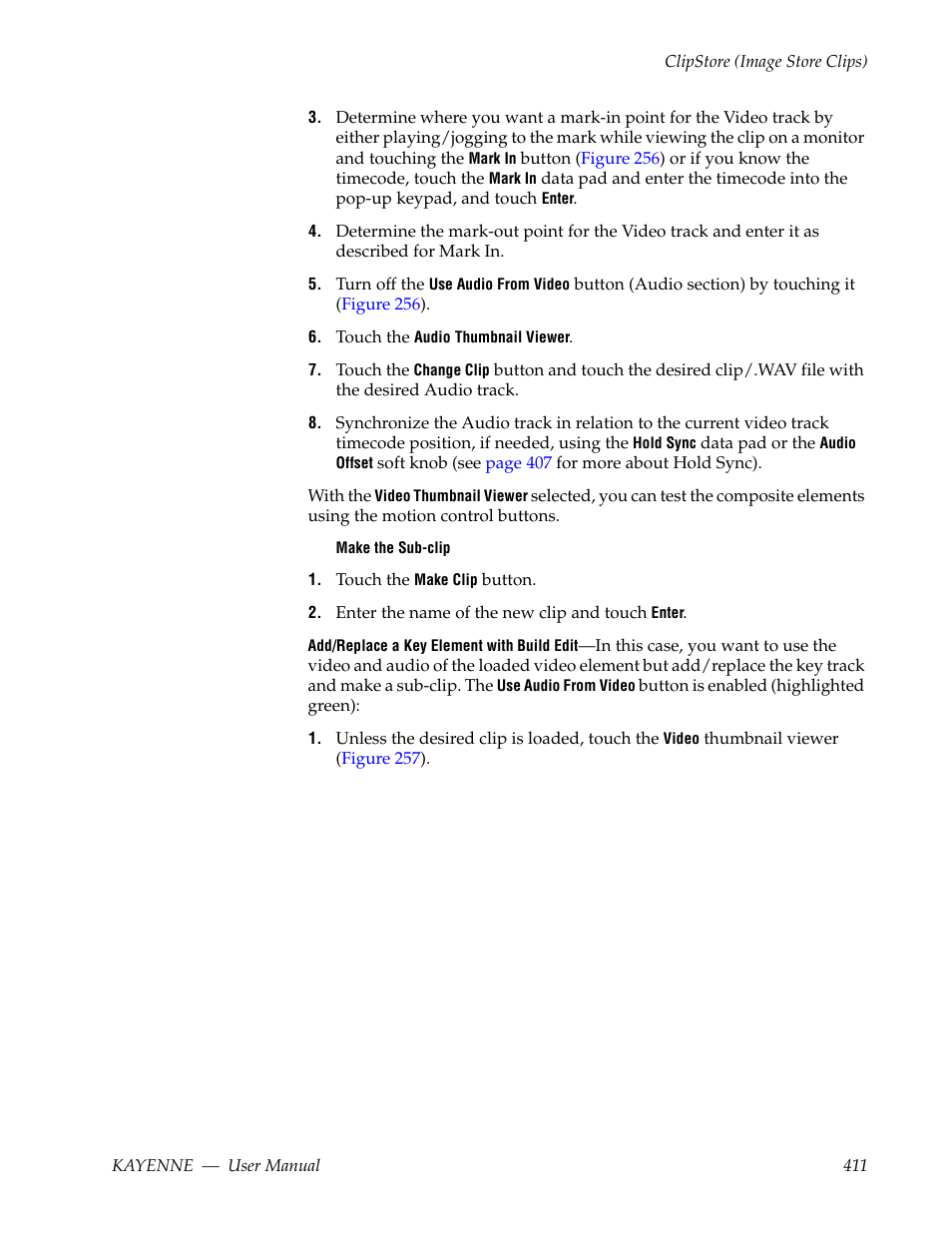Grass Valley Kayenne v.3.0 User Manual | Page 411 / 480