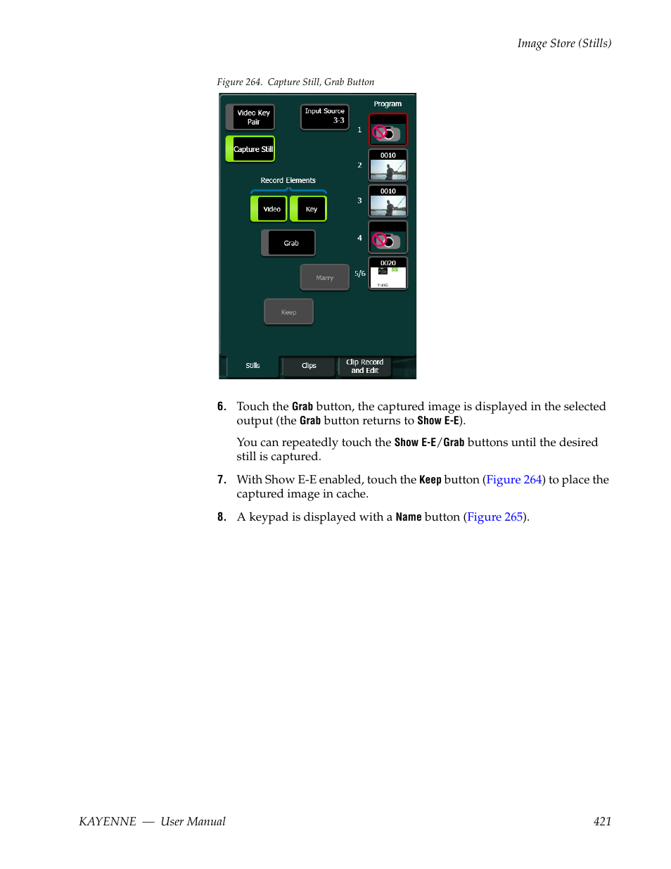 Figure 264 | Grass Valley Kayenne v.3.0 User Manual | Page 421 / 480