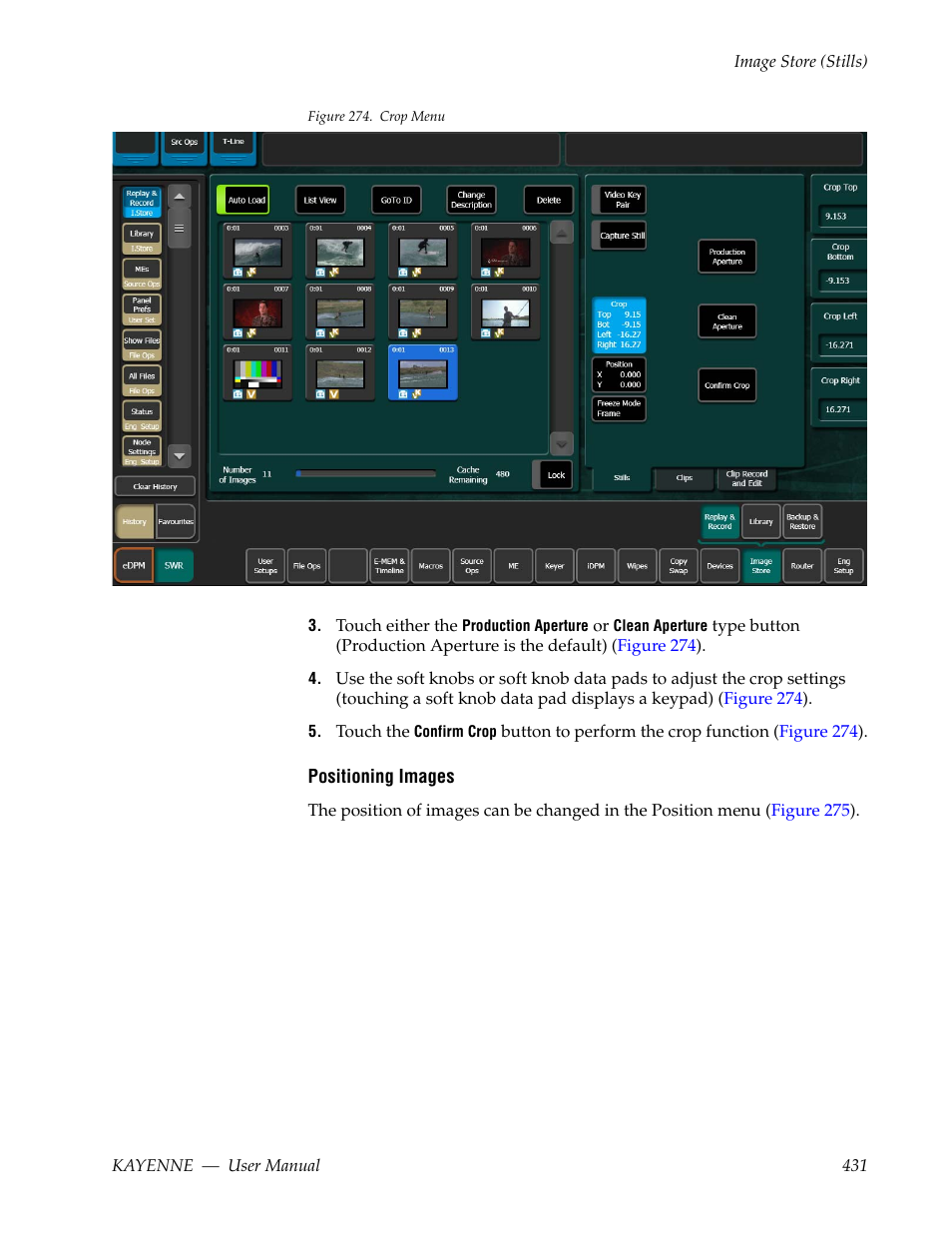 Figure 274 | Grass Valley Kayenne v.3.0 User Manual | Page 431 / 480