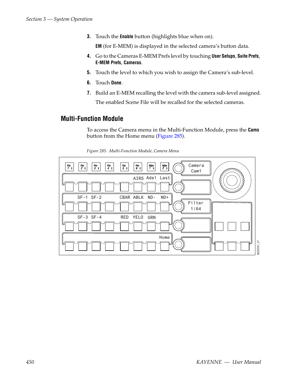 Multi-function module | Grass Valley Kayenne v.3.0 User Manual | Page 450 / 480