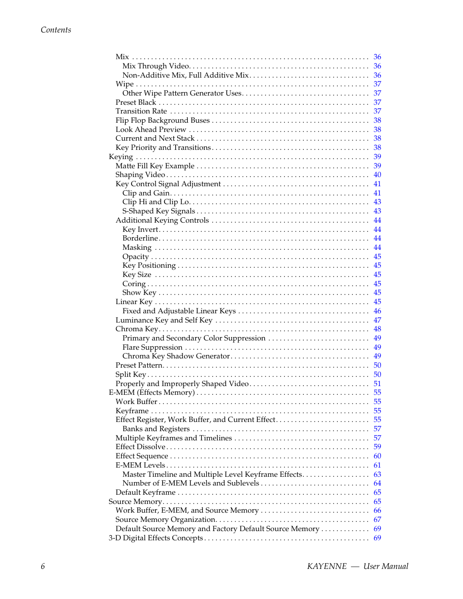 Grass Valley Kayenne v.3.0 User Manual | Page 6 / 480
