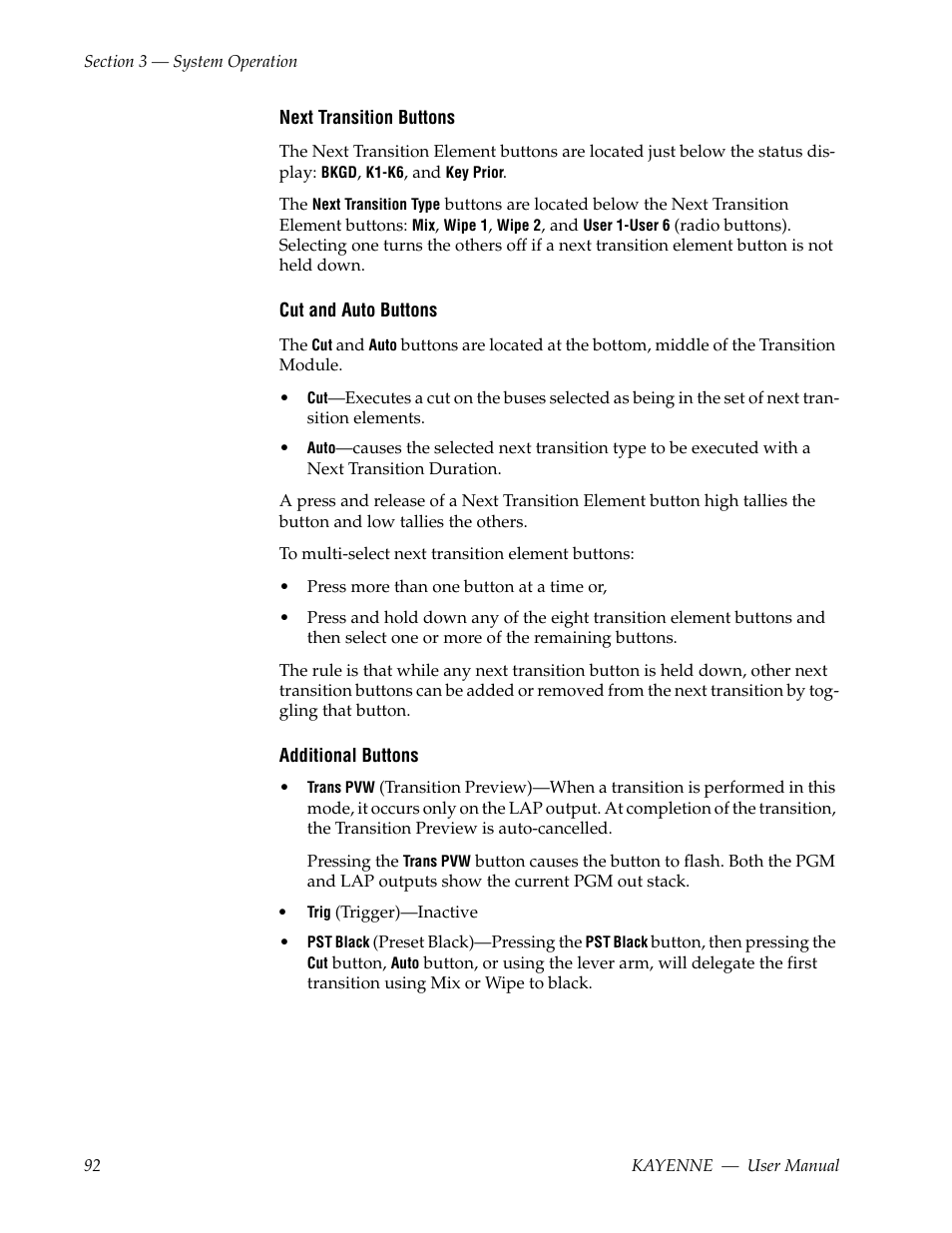 Grass Valley Kayenne v.3.0 User Manual | Page 92 / 480