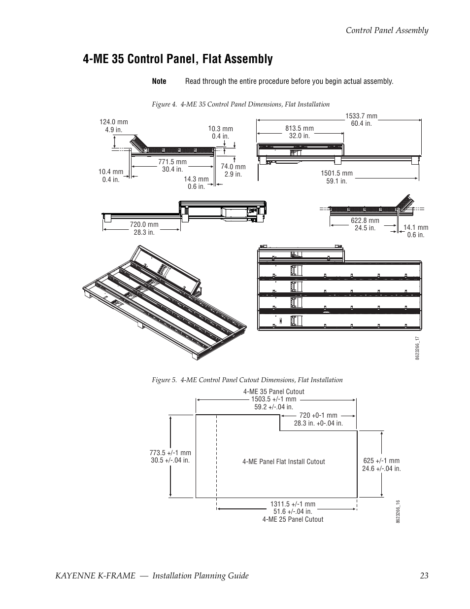 Me 35 control panel, flat assembly | Grass Valley Kayenne K-Frame Installation Planning Guide Dec 03 2014 User Manual | Page 23 / 52