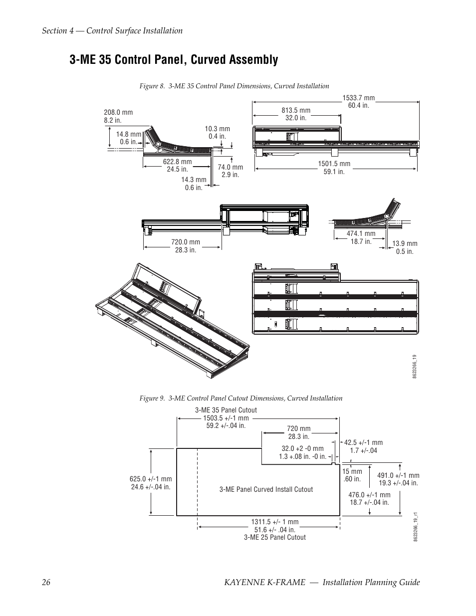 Me 35 control panel, curved assembly | Grass Valley Kayenne K-Frame Installation Planning Guide Dec 03 2014 User Manual | Page 26 / 52